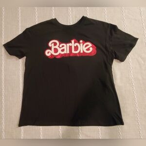 Barbie Pink And White Logo Tee